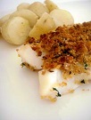 Baked Parmesan Fish with Rice