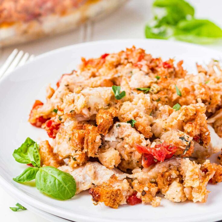 Bruschetta Chicken Bake